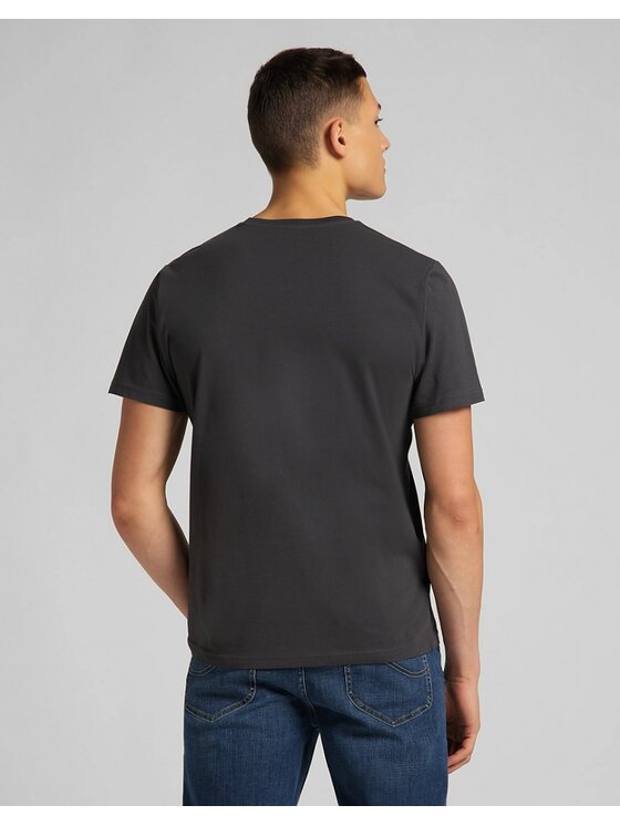 Lee Lee T-shirt SS SMALL LOGO TEE Blu scuro Regular Fit