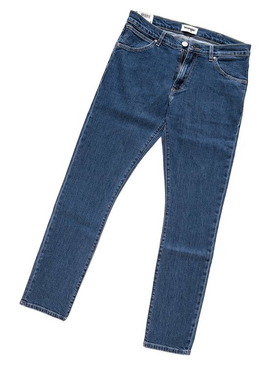 Wrangler Wrangler Jeansy LARSTON Niebieski Slim Fit