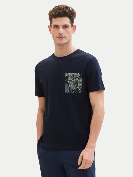 Tom Tailor Tom Tailor T-shirt 1040945 Tamnoplava Regular Fit