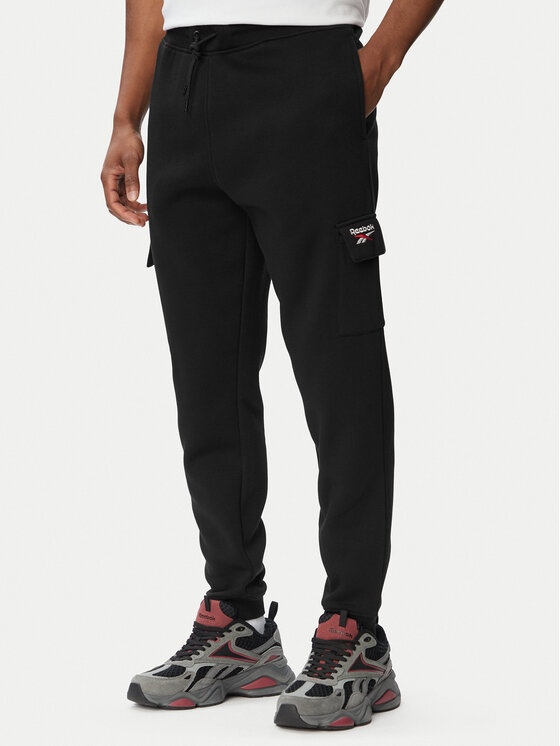 Reebok Pantaloni trening Balint RK25740CCM Negru Regular Fit