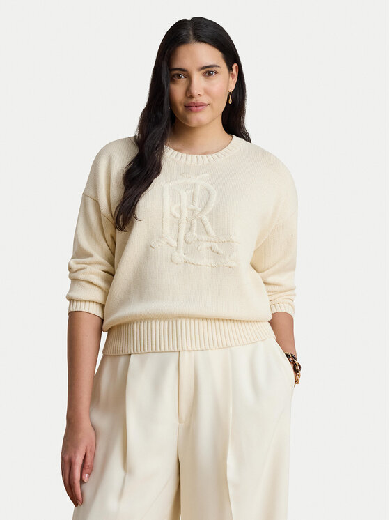 LAUREN RALPH LAUREN LAUREN RALPH LAUREN Sveter 200979653001 Krémová Regular Fit