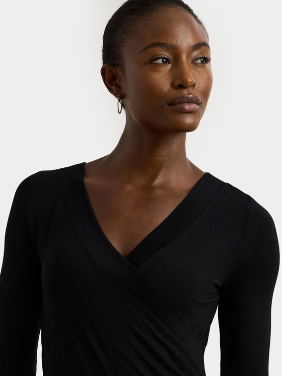 LAUREN RALPH LAUREN Lauren Ralph Lauren Bluză 200824366001 Negru Slim Fit