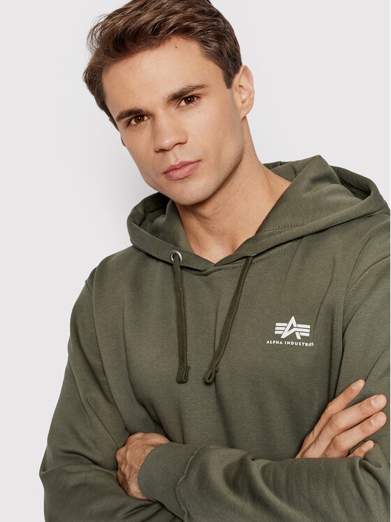 Alpha Industries Alpha Industries Bluza Basic 196318 Zielony Regular Fit