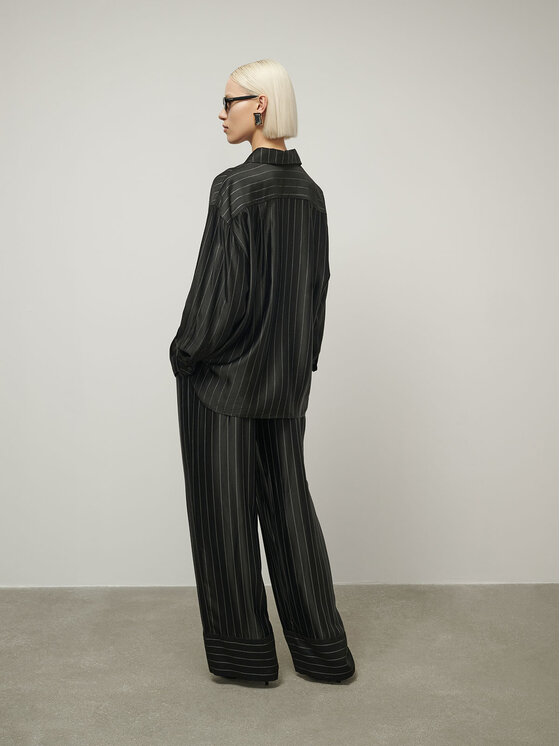 La Mania La Mania Blusa SUMMER KOSZULA 800 R.34/36 Nero Classic Fit