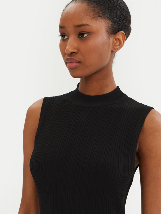 MICHAEL Michael Kors MICHAEL Michael Kors Трикотажна сукня MR582UN33D Чорний Slim Fit