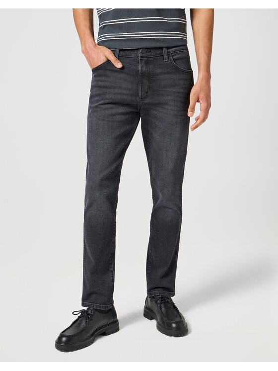 Wrangler Wrangler Jeansy Larston Nocturnal Czarny Slim Fit