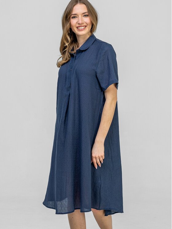 Perso Perso Sukienka letnia RBE266202F Granatowy Regular Fit