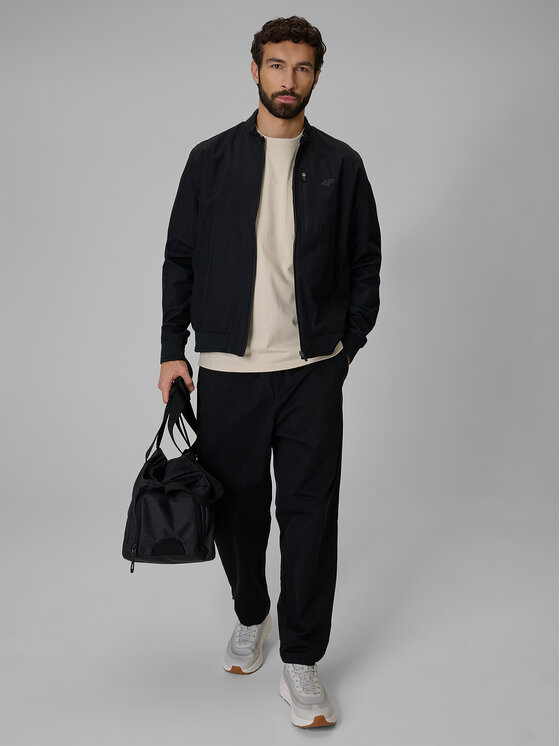 4F 4F Kurtka przejściowa CITY JACKETS Czarny Regular Fit