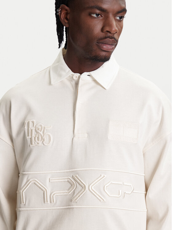 Tommy Hilfiger Tommy Hilfiger Суитшърт F1 Movie Rugby MW0MW41388 Бежов Regular Fit