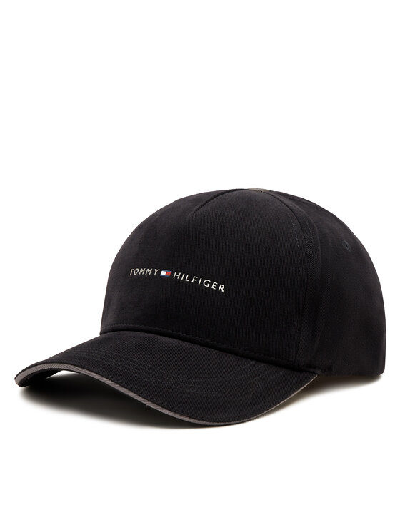 Tommy Hilfiger Tommy Hilfiger Cepure ar nagu Downtown Cap AM0AM11486 Melns