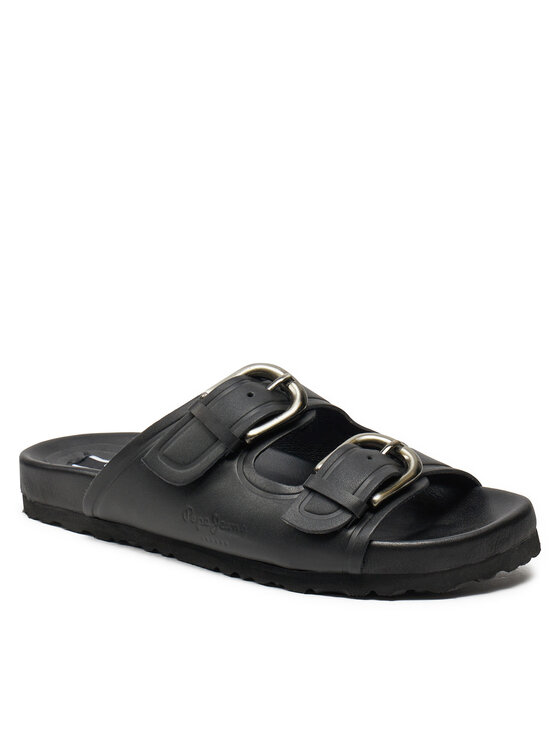 Pepe Jeans Pepe Jeans Klapki Oban Block PLS80005 Czarny