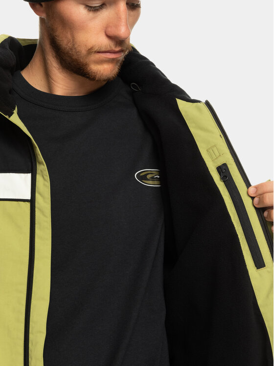 Quiksilver Quiksilver Slēpošanas jaka Live Wire Snjt EQYTJ03408 Zaļš Regular Fit