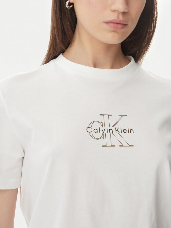 Calvin Klein Jeans Calvin Klein Jeans T-krekls LV047G831G Balts Regular Fit