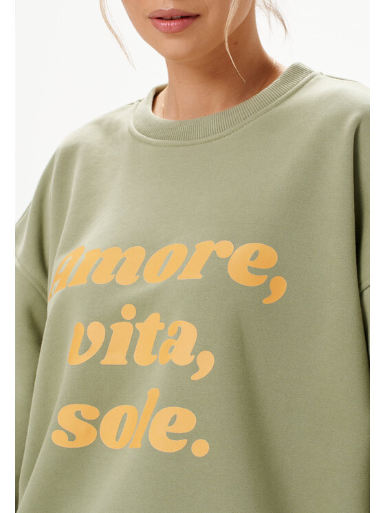 Mirons Mirons Bluza soft Zielony jasny Regular Fit