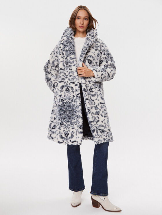 Guess Guess Futro W3BL55 WFSH2 Biały Regular Fit