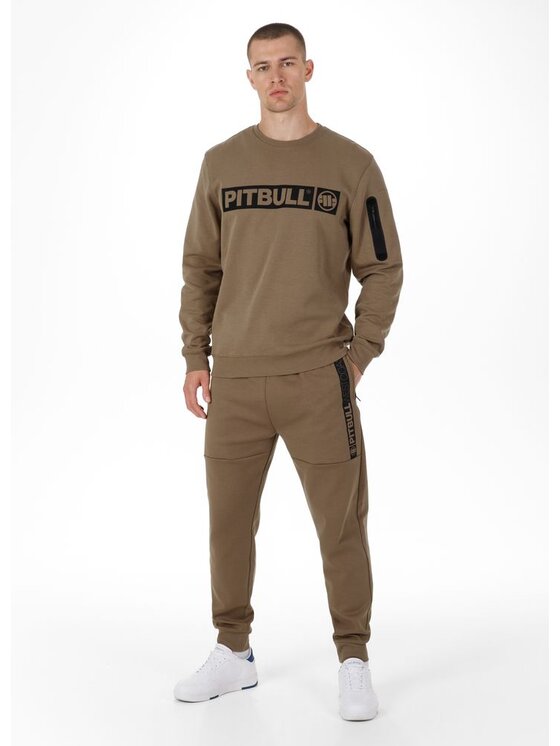 PITBULL PITBULL Bluza Beyer Brązowy Regular Fit