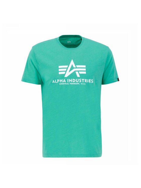Alpha Industries Alpha Industries Tričko AI.100501-676-XXL Zelená Basic Fit