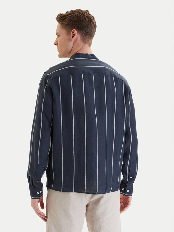 Bugatti Bugatti Koszula 9550-78954C Granatowy Casual Fit
