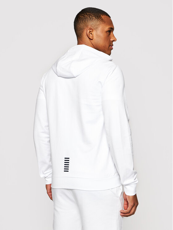 EA7 Emporio Armani EA7 Emporio Armani Džemperis ar kapuci 8NPM03 PJ05Z 1100 Balts Regular Fit