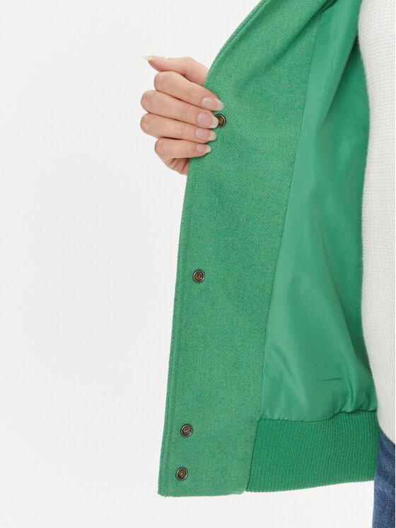 Tommy Jeans Tommy Jeans Яке бомбър Letterman DW0DW15958 Зелен Regular Fit