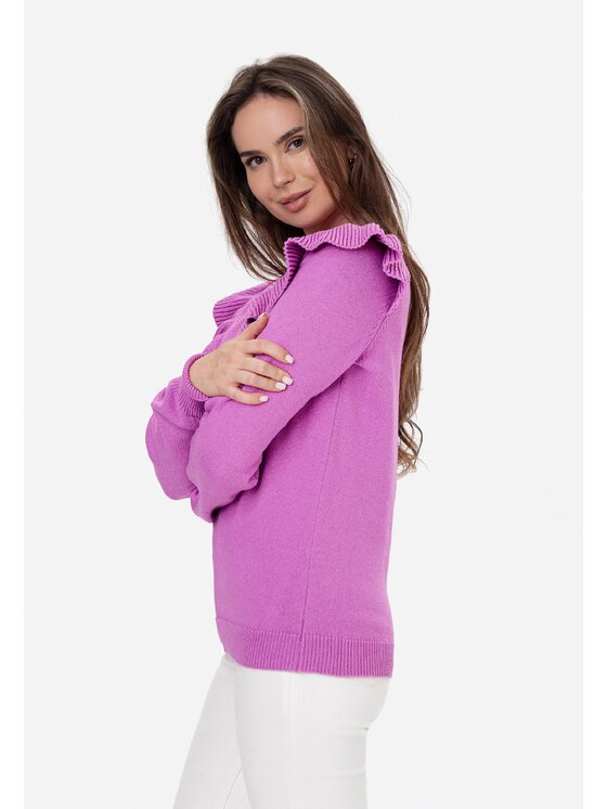 LAURELLA LAURELLA Sveter 6TU029 Ružová Regular Fit