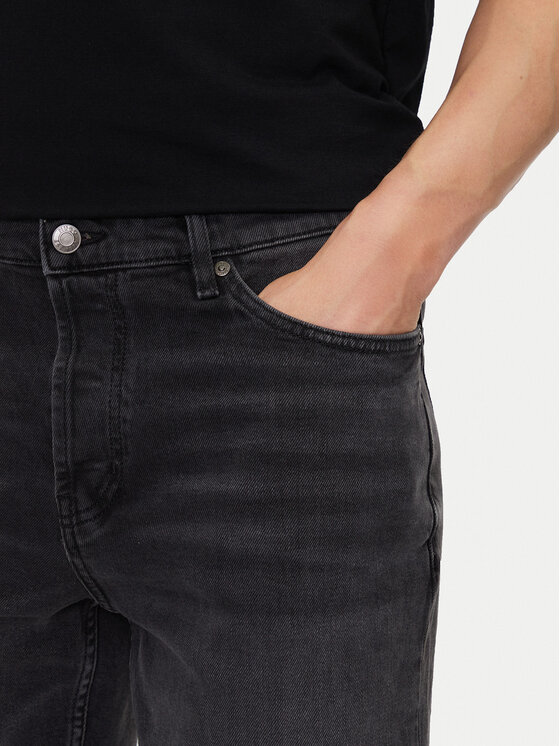 HUGO HUGO Pantaloni scurți de blugi 50539932 Negru Slim Fit