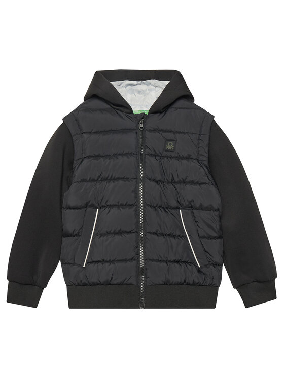 United Colors Of Benetton United Colors Of Benetton Μπουφάν μεταβατικό 2KL9CN064 Μαύρο Regular Fit