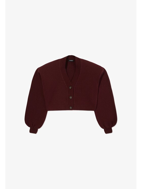 La Mania La Mania Kardigan MARI Bordowy Classic Fit