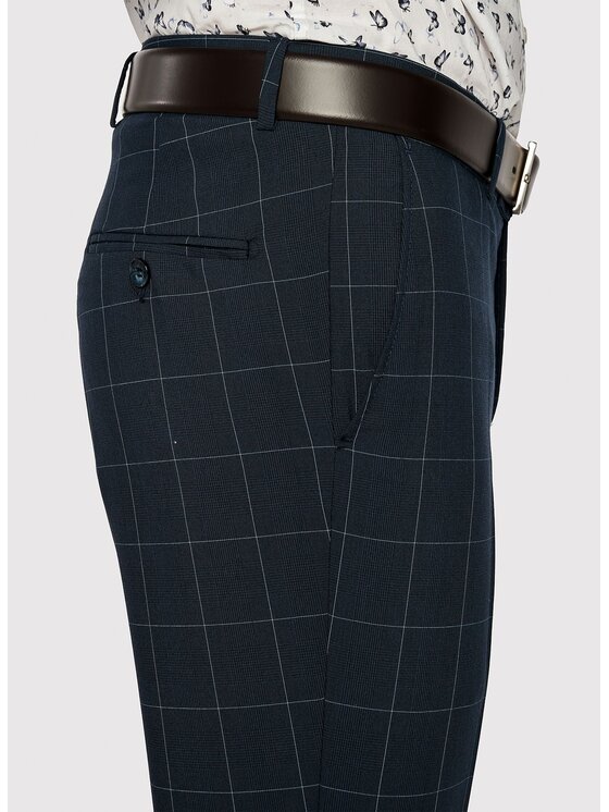 Pako Lorente Pako Lorente Spodnie garniturowe P23SF-6G-001 Granatowy Slim Fit