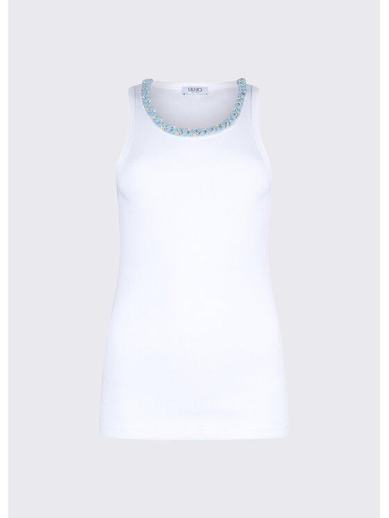 Liu Jo Liu Jo Top UA6354J4822P9715 Biały Regular Fit