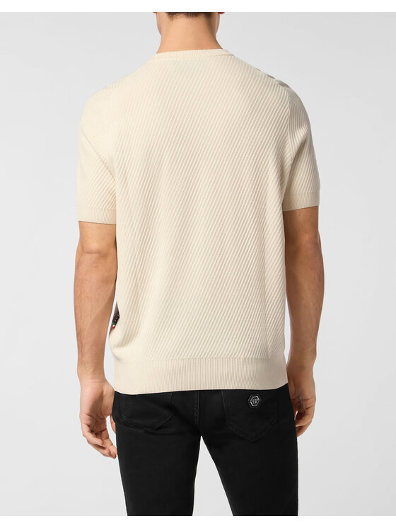 PHILIPP PLEIN PHILIPP PLEIN Mikina 26971 Biela Regular Fit
