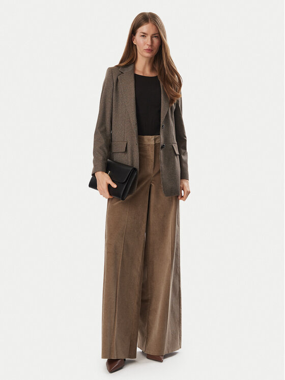 Marella Marella Spodnie materiałowe Etre 2623136062 Brązowy jasny Wide Leg