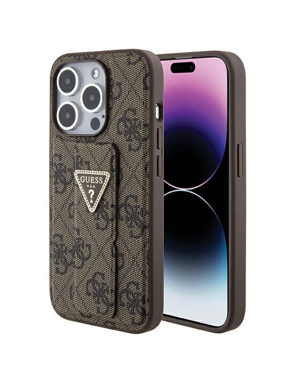 Etui na telefon Guess, Brązowe, iPhone 15 Pro Max