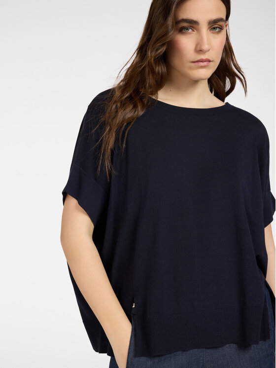 Elena Mirò Elena Mirò Sweter M549E001930N034 Niebieski Boxy Fit