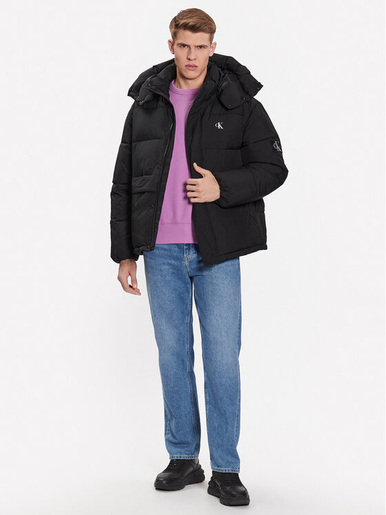 Calvin Klein Jeans Calvin Klein Jeans Μπουφάν μεταβατικό J30J323709 Μαύρο Regular Fit