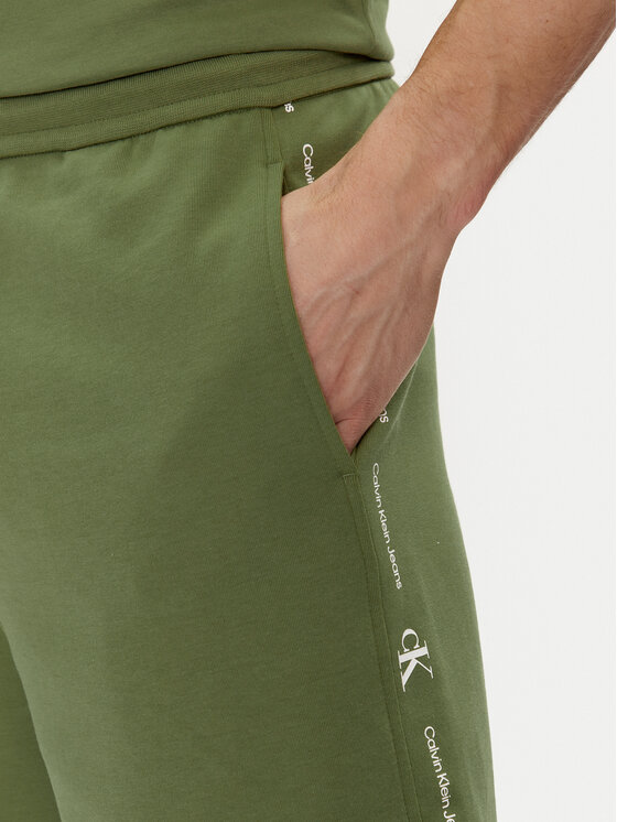 Calvin Klein Jeans Calvin Klein Jeans Sportshorts Logo Repeat J30J325129 Grün Regular Fit