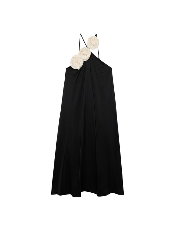 Oltre Oltre Sukienka wieczorowa 7016J000881N033 Czarny Baggy Fit