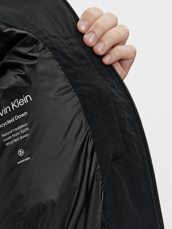 Calvin Klein Calvin Klein Vatovaná bunda Crinkle K10K111882 Černá Regular Fit