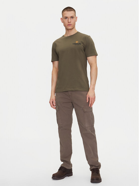 Timberland Timberland Póló TB0A2G8S Zöld Regular Fit