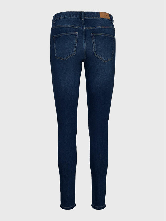 Vero Moda Vero Moda Džinsai June 10278817 Tamsiai mėlyna Slim Fit