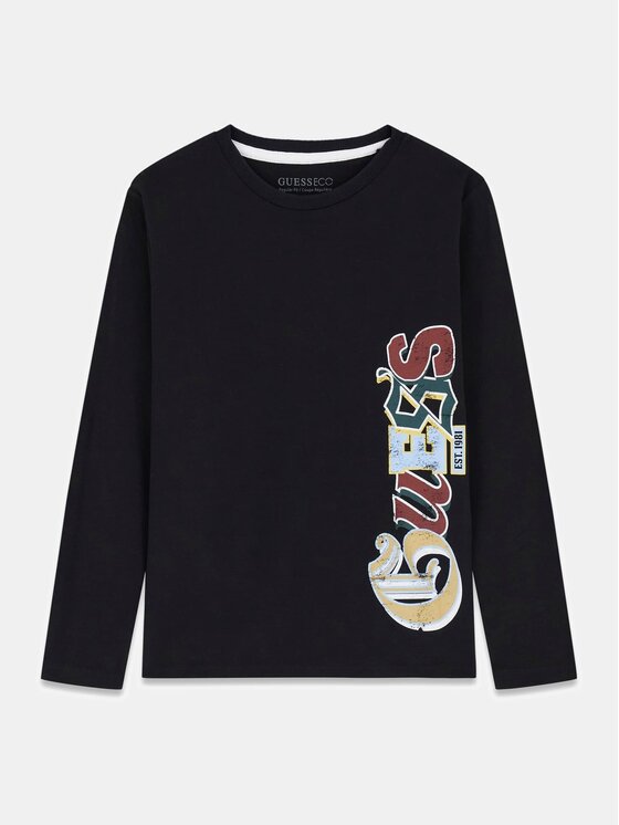 Guess Kids Guess Kids T-Shirt 183038 Czarny Classic Fit