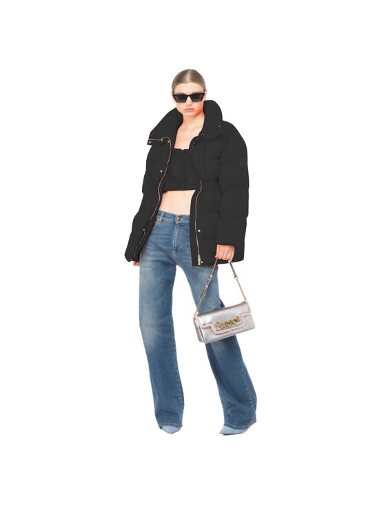 PINKO Pinko Vatovaná bunda CAUSALE COAT Černá Regular Fit