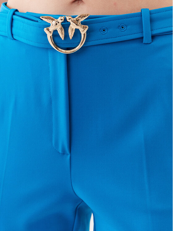 PINKO Pinko Auduma bikses 100309 A0KD Zils Regular Fit