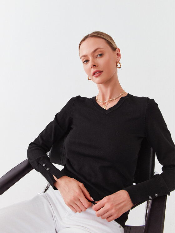 Guess Pulover W2YR31 Z2V62 Črna Regular Fit