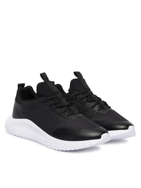 Calvin Klein Calvin Klein Superge Eva Runner Laceup Sock Mat Mix YM0YM01443 Črna