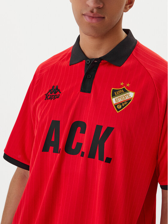 Kappa Kappa Maglietta tecnica Authentic Sloan 331Z4PW Rosso Comfort Fit