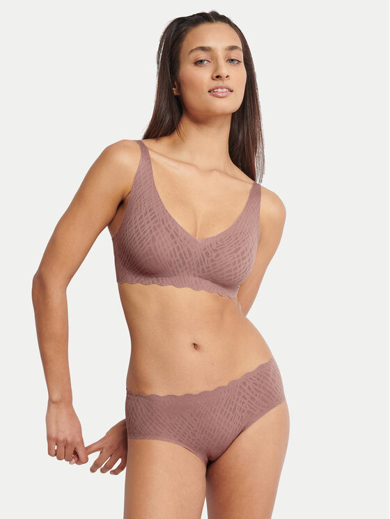Sloggi Sloggi Sutien fără armătură Zero Feel Bliss 10219688 Maro
