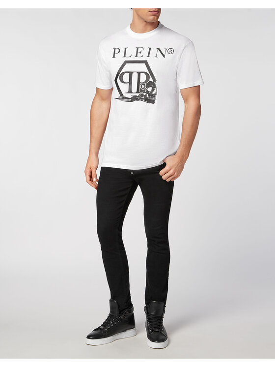 PHILIPP PLEIN PHILIPP PLEIN Tričko 22805 Biela Regular Fit