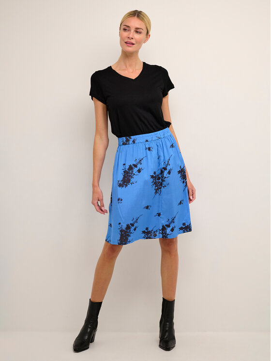 Kaffe Kaffe Спідниця трапеція Gilla 10507327 Голубий A-Line Fit