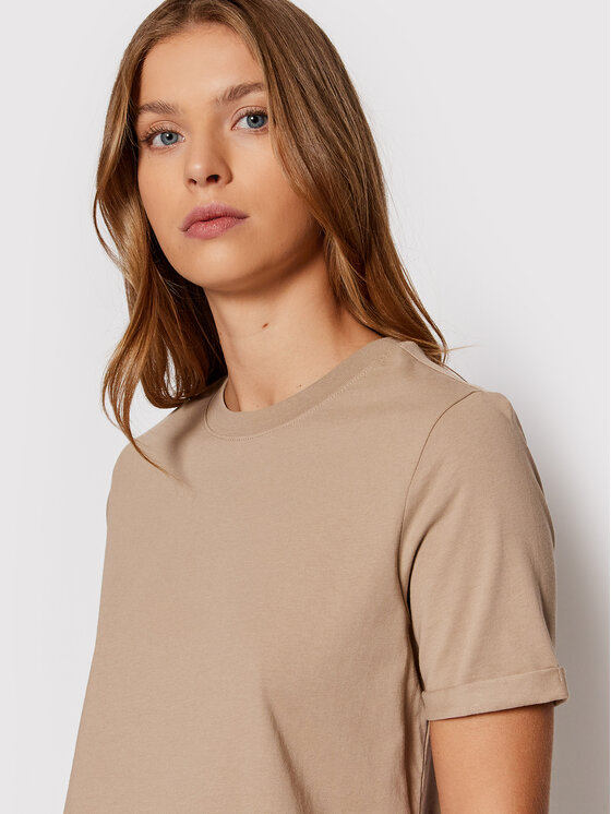 Pieces Pieces T-krekls Ria 17086970 Bēšs Regular Fit